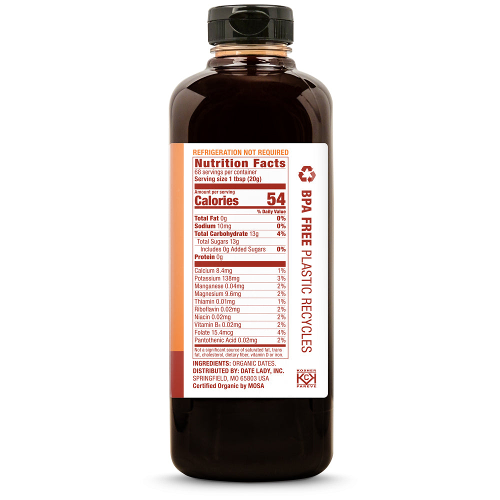 Date Lady Date Syrup Nutritional Info